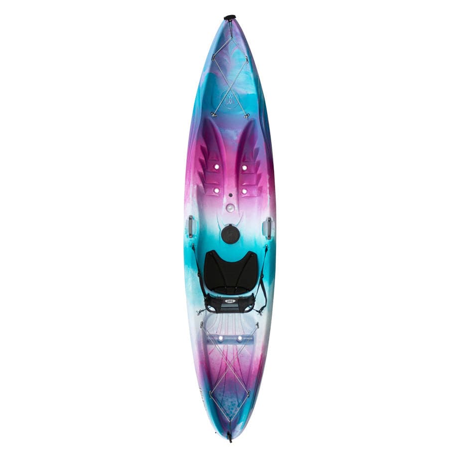 Featuring the Tribe 9.5 & 11.5 sit-on-top rec / touring kayak manufactured by Perception shown here from an eleventh angle.