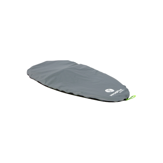 Featuring the TrueFit Cockpit Cover rec spray skirt, touring spray skirt manufactured by Perception shown here from one angle.