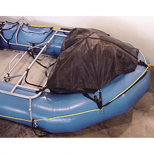 Featuring the Pacific River Bag cam strap, raft rigging manufactured by Whitewater Designs shown here from one angle.