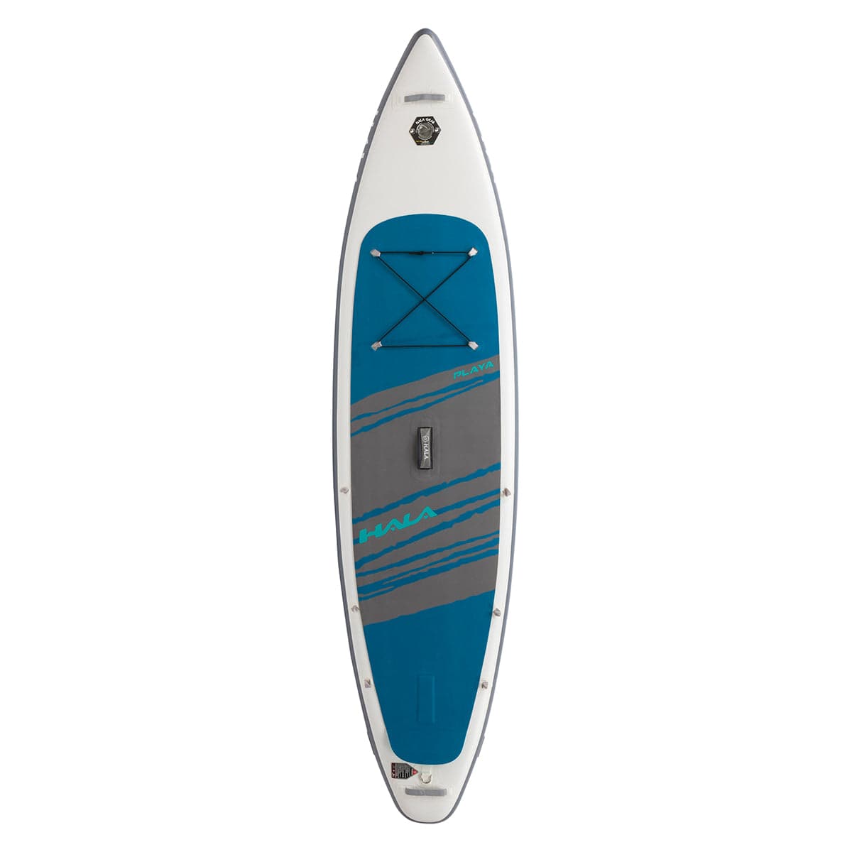Featuring the Playa 11' Inflatable SUP inflatable sup manufactured by Hala shown here from one angle.