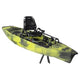 A yellow kayak on a white background with Hobie Pro Angler 360 XR - 12ft features.