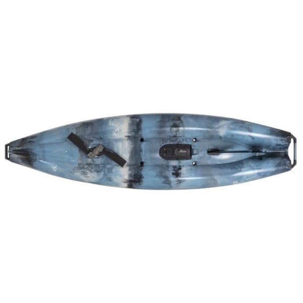 A Hobie Pro Angler 360 XR - 12ft kayak with a blue tie dye pattern and Angler-friendly features.