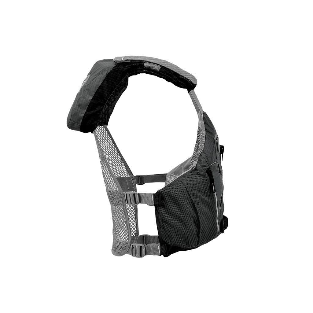 Featuring the EV-Eight PFD fishing pfd, men's pfd, women's pfd manufactured by Astral shown here from a fifth angle.