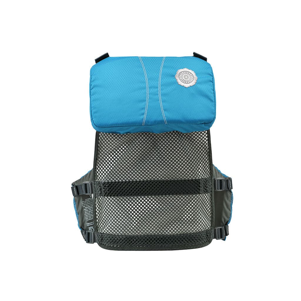 Featuring the EV-Eight PFD fishing pfd, men's pfd, women's pfd manufactured by Astral shown here from a third angle.
