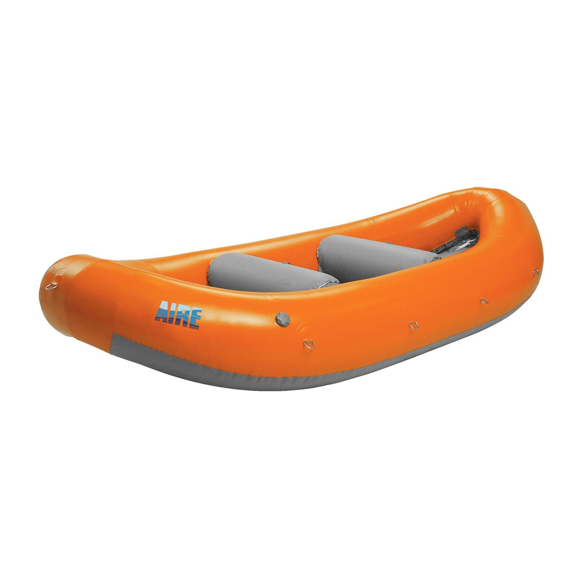 Featuring the Puma 11.5 fishing cat, fishing raft, raft manufactured by AIRE shown here from a twelfth angle.