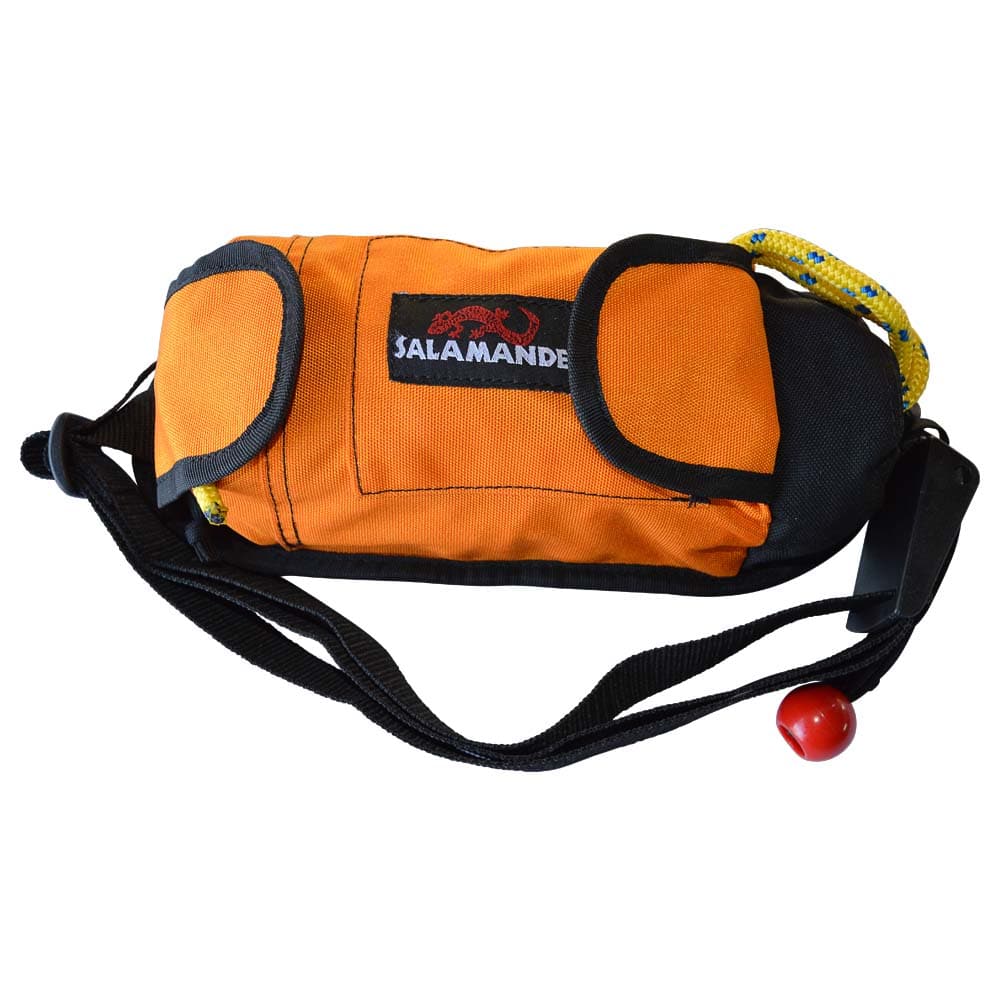 Featuring the Retriever Throw Bags throw bag manufactured by Salamander shown here from one angle.