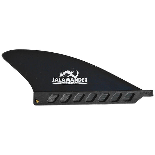 Featuring the 3in Center River Fin sup accessory, sup fin manufactured by Salamander shown here from one angle.