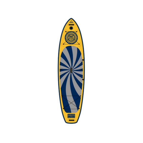 Featuring the SOLtrain GalaXy inflatable sup manufactured by SOL shown here from a third angle.