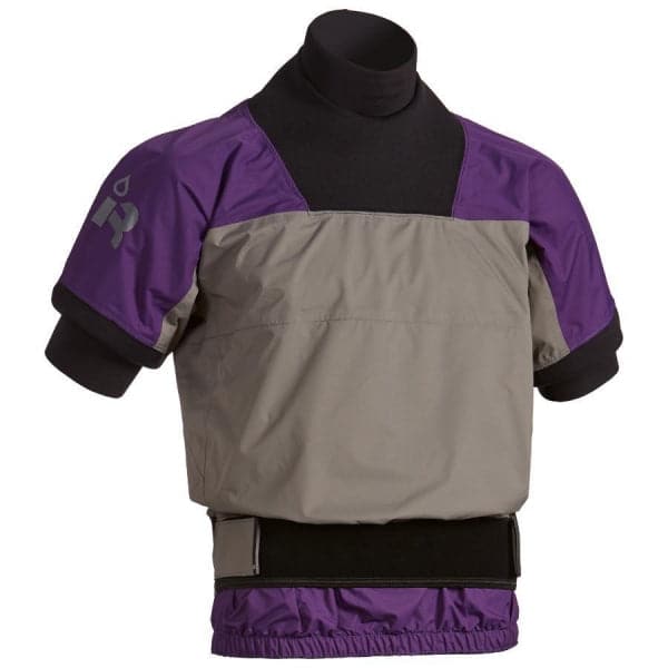 Featuring the Rival Short-Sleeve Semi-Dry Top men's dry wear, men's splash wear manufactured by Immersion Research shown here from a fourth angle.