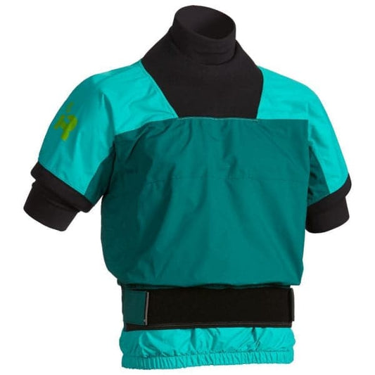 Featuring the Rival Short-Sleeve Semi-Dry Top men's dry wear, men's splash wear manufactured by Immersion Research shown here from a second angle.