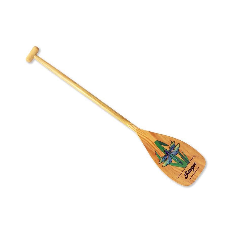 Featuring the Dragonfly Kids 46in Canoe Paddle canoe paddle manufactured by Sawyer shown here from a third angle.
