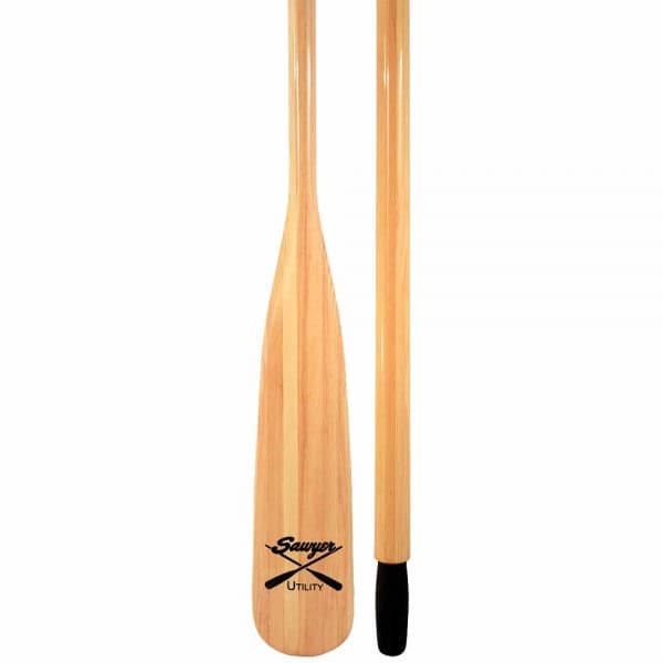 Featuring the Utility Wood Oar blade, oar manufactured by Sawyer shown here from a second angle.