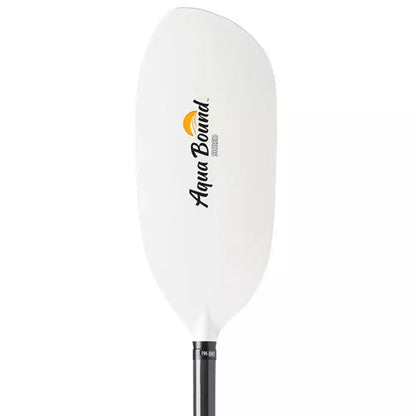 Featuring the Shred Kayak Paddle carbon fiber whitewater paddle, entry level whitewater paddle, fiberglass whitewater paddle manufactured by AquaBound shown here from a sixth angle.