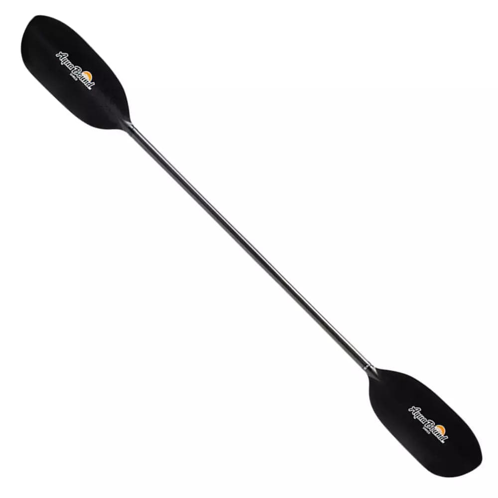Featuring the Shred 4-Piece Paddle breakdown paddle, carbon fiber whitewater paddle, entry level whitewater paddle, fiberglass whitewater paddle, hand paddle, ik paddle, pack raft paddle, travel paddle manufactured by AquaBound shown here from a third angle.
