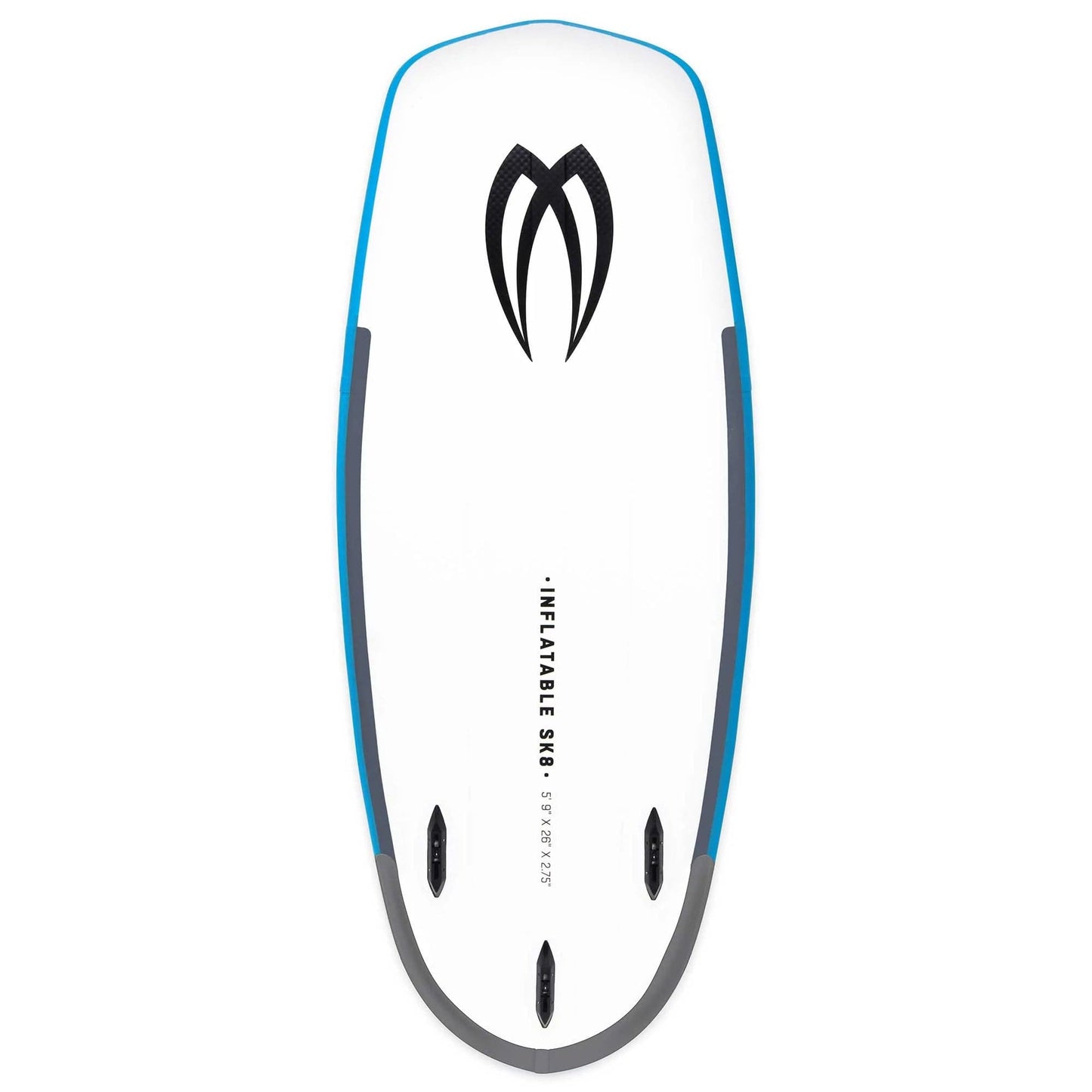 Featuring the iSK8 Wiki river surfing, whitewater sup manufactured by Badfish shown here from a third angle.