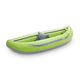 Featuring the Tributary Spud IK ducky, inflatable kayak manufactured by AIRE shown here from one angle.