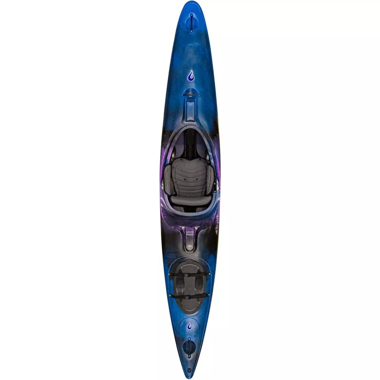 Featuring the Stinger XP expedition / cross over kayak manufactured by LiquidLogic shown here from a second angle.