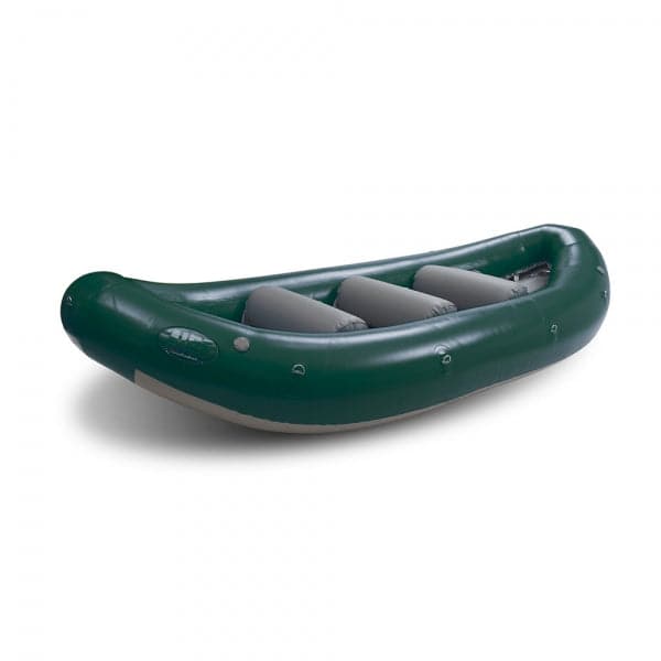 Featuring the Super Puma 13 fishing cat, fishing raft, raft manufactured by AIRE shown here from a fourth angle.