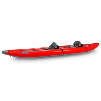 Featuring the Super Lynx Inflatable Kayak ducky, inflatable kayak manufactured by AIRE shown here from a fifth angle.