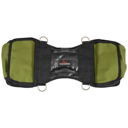 Featuring the Thwart Bag cam strap, raft rigging manufactured by Salamander shown here from a third angle.
