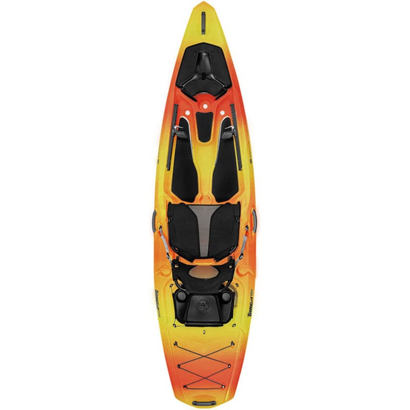 Featuring the Targa sit-on-top rec / touring kayak manufactured by Wilderness Systems shown here from a third angle.