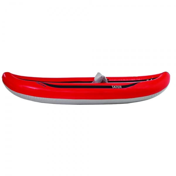 Featuring the Tributary Tater IK ducky, inflatable kayak manufactured by AIRE shown here from a fourth angle.