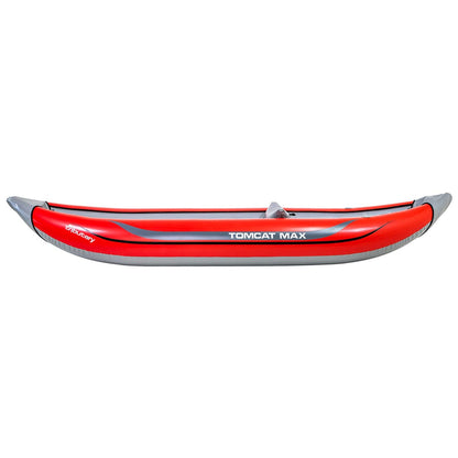 Featuring the Tributary Tomcat Max ducky, inflatable kayak manufactured by AIRE shown here from a third angle.