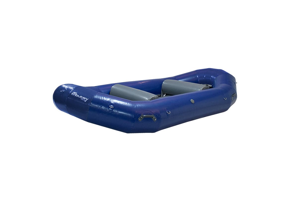 Featuring the Tributary HD 12 Self Bailing Raft raft manufactured by AIRE shown here from one angle.