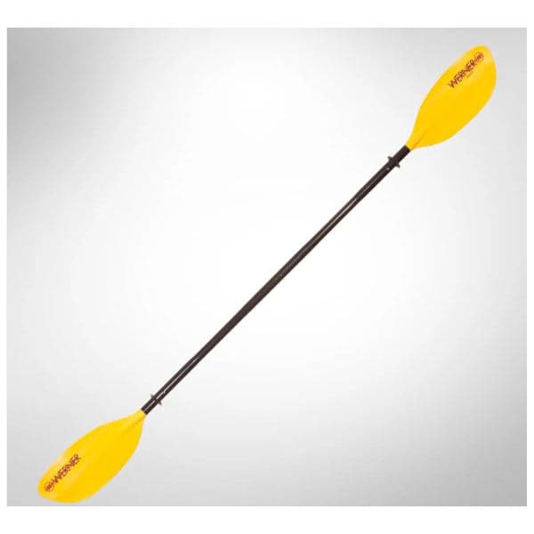Featuring the Tybee 4-Piece Paddle breakdown paddle, fishing kayak paddle, fishing paddle, hand paddle, ik paddle, pack raft paddle, touring / rec paddle manufactured by Werner shown here from a third angle.