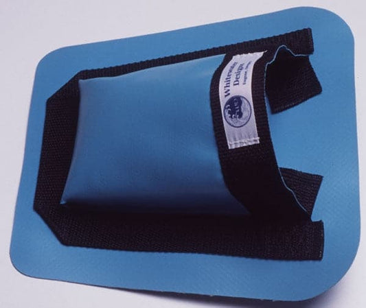 Featuring the PVC Footcups raft d-ring, raft fabric manufactured by Whitewater Designs shown here from a second angle.