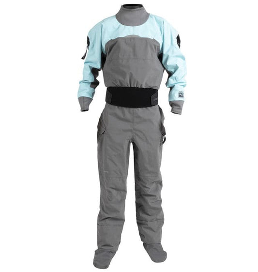 Featuring the Icon GORE-TEX Pro Drysuit - Women's women's dry wear manufactured by Kokatat shown here from one angle.