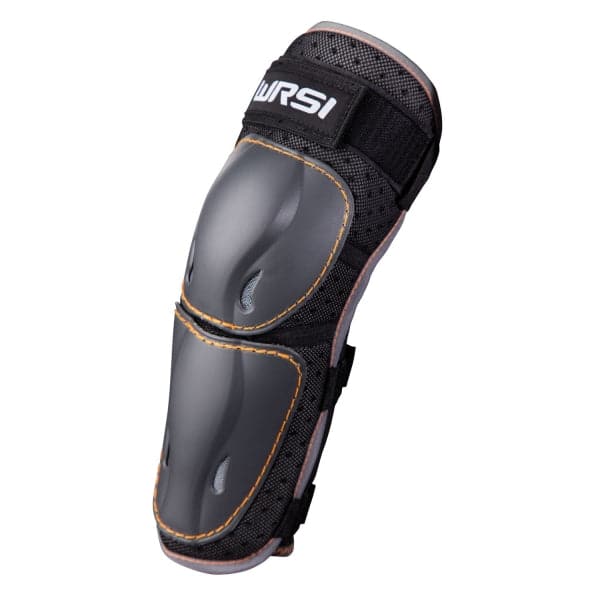 Featuring the WRSI Elbow Pads body armor manufactured by NRS shown here from one angle.