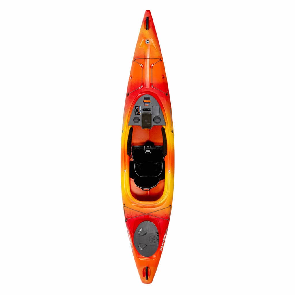 Featuring the Pungo 105, 120 & 125 fishing kayak, sit-inside rec / touring kayak manufactured by Wilderness Systems shown here from a third angle.