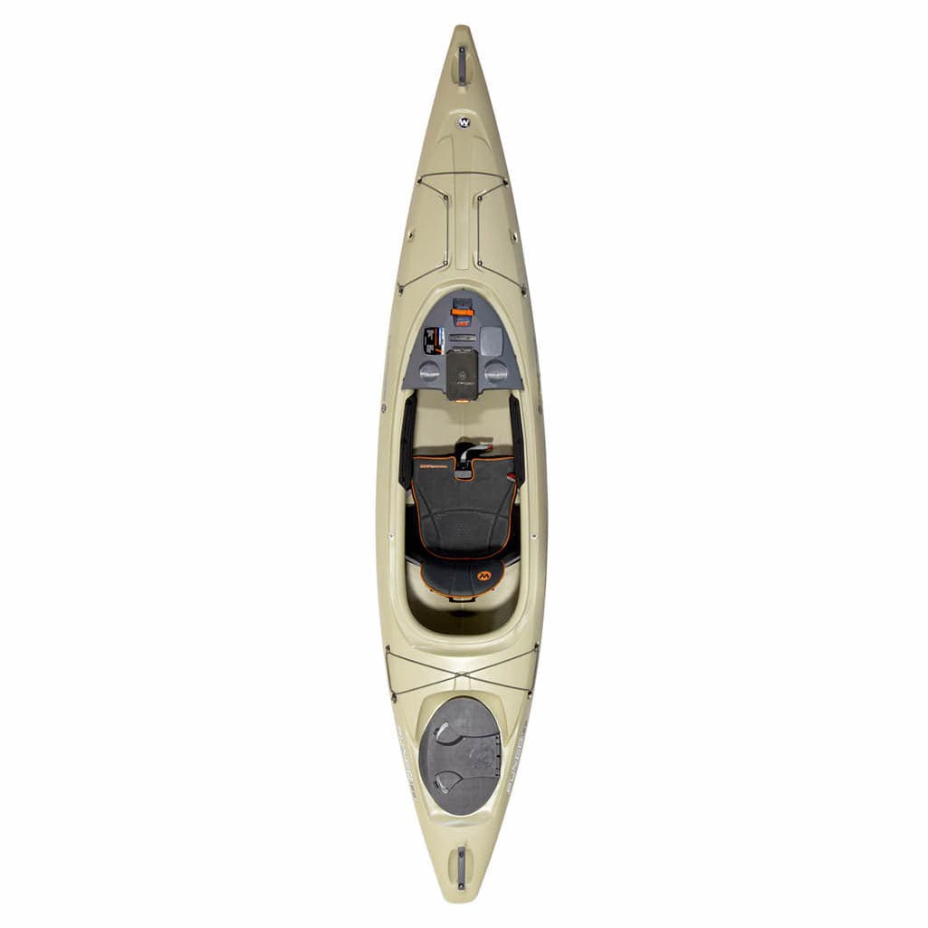 Featuring the Pungo 105, 120 & 125 fishing kayak, sit-inside rec / touring kayak manufactured by Wilderness Systems shown here from an eleventh angle.