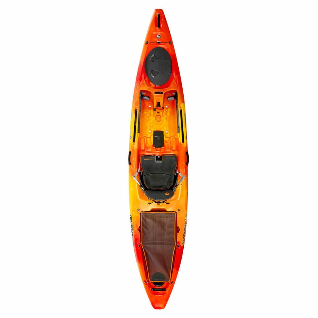Featuring the Tarpon 105 & 120 fishing kayak, sit-on-top rec / touring kayak manufactured by Wilderness Systems shown here from an eleventh angle.