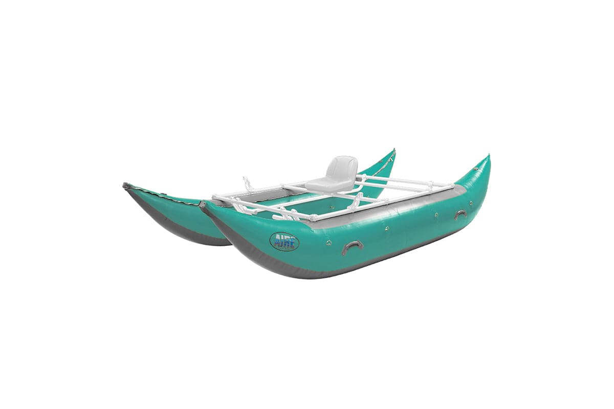 Featuring the Wave Destroyer Catarafts cataraft, fishing cat manufactured by AIRE shown here from a fourteenth angle.