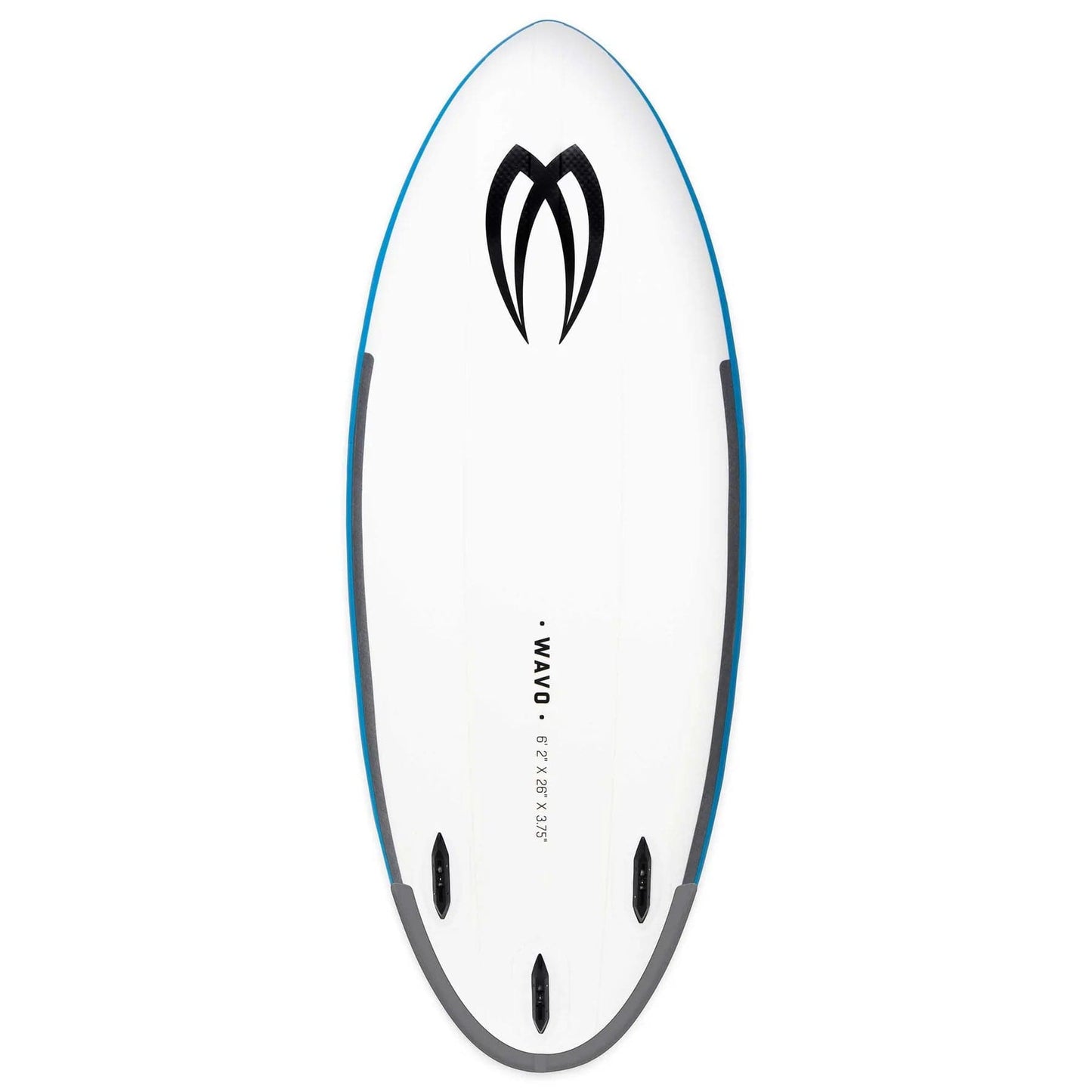Featuring the Wavo Wiki beginner sup, river surfing, whitewater sup manufactured by Badfish shown here from a third angle.