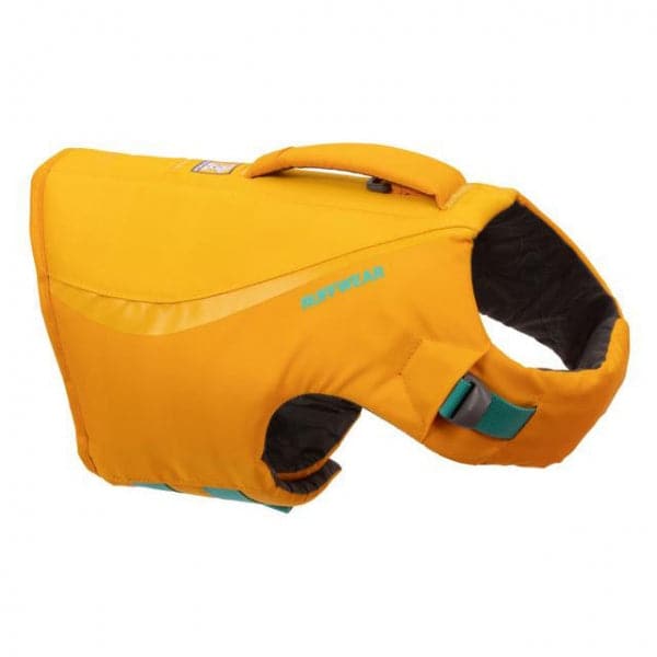 Featuring the K9 Float Coat PFD dog pfd manufactured by Ruff Wear shown here from a fourth angle.