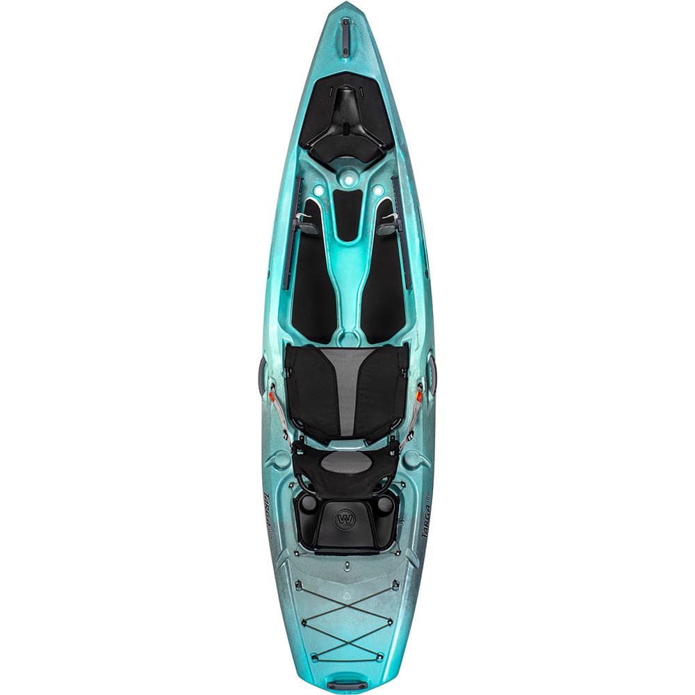 Featuring the Targa sit-on-top rec / touring kayak manufactured by Wilderness Systems shown here from one angle.