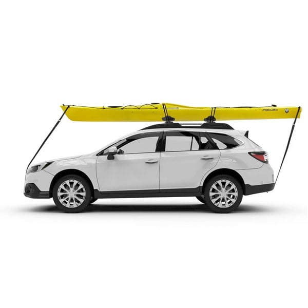 Featuring the SweetRoller Kayak Saddle bike mount, fishing accessory, rec kayak accessory, snow mount, tour kayak accessory, transport, water mount manufactured by Yakima shown here from a second angle.