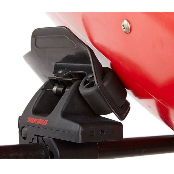 Featuring the SweetRoller Kayak Saddle bike mount, fishing accessory, rec kayak accessory, snow mount, tour kayak accessory, transport, water mount manufactured by Yakima shown here from a fourth angle.