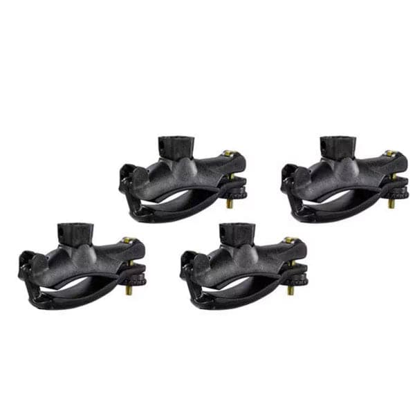 Featuring the Universal Mighty Mounts bike mount, snow mount, water mount manufactured by Yakima shown here from one angle.