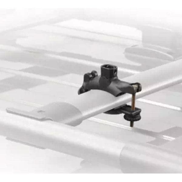 Featuring the Universal Mighty Mounts bike mount, snow mount, water mount manufactured by Yakima shown here from a second angle.