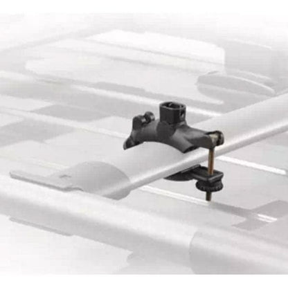 Featuring the Universal Mighty Mounts bike mount, snow mount, water mount manufactured by Yakima shown here from a second angle.