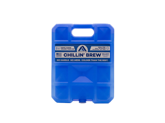 Featuring the Chillin Brew Ice Pack chill, cooler, ice, ice pack manufactured by Canyon shown here from one angle.