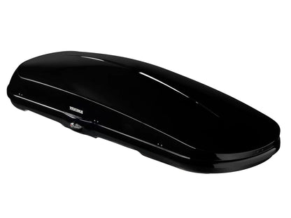 Featuring the GrandTour 18 cargo box manufactured by Yakima shown here from one angle.