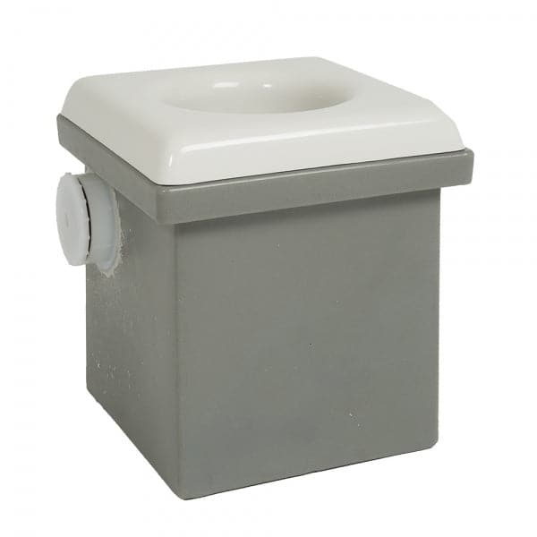 Featuring the Portable Camp Toilet System II toilet system manufactured by Coyote shown here from a second angle.