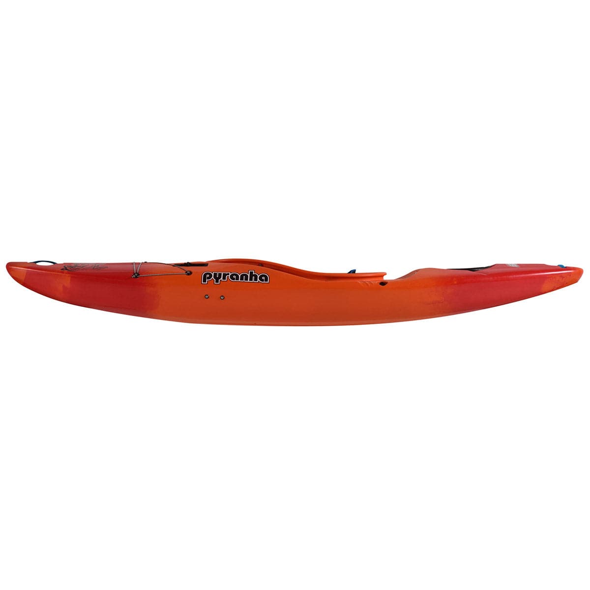 Featuring the Fusion MK II expedition / cross over kayak manufactured by Pyranha shown here from a third angle.