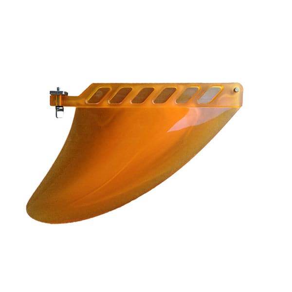 Featuring the Gummy Flex 4.5" Fin sup accessory, sup fin manufactured by Hala shown here from one angle.