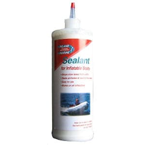 Featuring the Inflatable Sealant Kit adhesive, glue, kayak care, kayak repair, raft d-ring, raft fabric, sup care, sup repair manufactured by Inland Marine shown here from one angle.